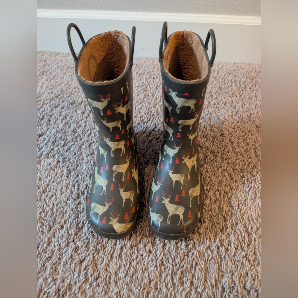 Western Chief Brown Plaid Rain Boots